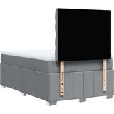 vidaXL Boxspring postelja z vzmetnico svetlo siva 120x190 cm blago | Shoptok.si