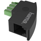Hama telefon adapter [1x moški konektor TAE-F - 1x RJ11 vtičnica] črna, (20411094) | Shoptok.si