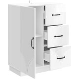  Kreveta s ladicama Bijela visokog sjaja 66 x 34,5 x 87 cm | Eponuda.com