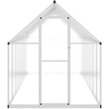  Staklenik s okvirom srebrni 445 x 169 x 195 cm aluminijski | shoptok.hr