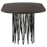 Furniture Fashion Stone ovalni blagovaonski stol 220 &amp;times; 100 cm, mocca Slike