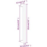  Ručke za ormarić 10 kom zlatne 224 mm od nehrđajućeg čelika | shoptok.hr