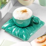  Kraljevska skodelica s krožničkom - turkizna | Shoptok.si