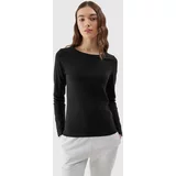 4f Women's Plain Long Sleeve T-Shirt - Black