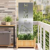 vidaXL Dekorativna ploča za vrt Srebrna 50 x 140 cm | shoptok.hr