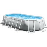 Intex bazen s kovinskim okvirjem ovalen Set Prism Frame 503 x 274 x 122 cm cene
