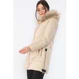 Dewberry Z6668 WOMEN'S COAT-BEIGE | Shoptok.si