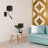  Zidna lampa ARDEN 1xE27/60W/230V + 1xG9/8W crna/zlatna | Eponuda.com