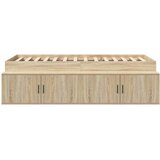  Krevetna konstrukcija s ladicama Sonoma hrast 70 x 190 cm | shoptok.hr