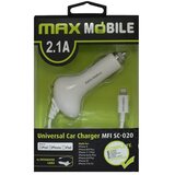 Max Mobile AUTO PUNJAČ IPHONE 5/6/7/8/X/11/12 SC-020 2.1A MFI Apple bijeli Cijene
