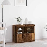  LED komoda Smeđa 81 x 37 x 66,5 cm Konstruirano drvo | shoptok.hr