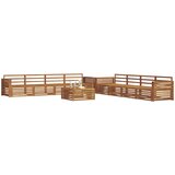  Set vanjskih sofa 9 kom. Prirodna Čvrsto drvo akacije | shoptok.hr