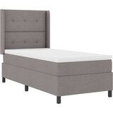 Box spring krevet Sivo-smeđa 100 x 200 cm tkanina | shoptok.hr