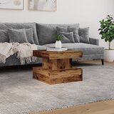  Stolić za kavu s LED svjetlima boja staro drvo 50 x 50 x 40 cm | shoptok.hr