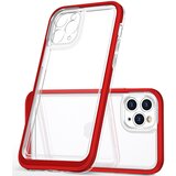 HURTEL CLEAR CASE OVITEK OHIŠJE ETUI Z OKVIRJEM ZA IPHONE 12 PRO RDEČ, (21911044) | Shoptok.si