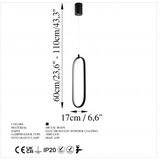 Opviq Luster Can 13560, metalna, 16W LED, crna | Eponuda.ba