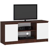 AKORD RTV KABINET 120 cm 2D 1P WENGE / BELO, (21713926) Cene