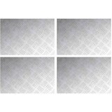  Stepenica Pravokutni 4 pcs Srebrno 60 x 40 cm Aluminij | shoptok.hr