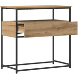  Konzolna stolica s ladicama Umjetnički hrast 75 x 40 x 75 cm | Eponuda.ba