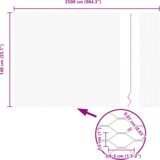 vidaXL Šesterokotna ograja Zelena 1.4x25 m Jeklo | Shoptok.si