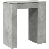 vidaXL Barska miza s policami betonsko siva 95x47x103,5 cm inž. les | Shoptok.si