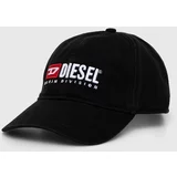 Diesel Bombažna bejzbolska kapa črna barva