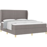  Postelja z vzmetnico Taupe 180x200 cm Tkanina, (22051807) | Shoptok.si