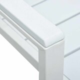  Vrtne stolice 4 kom bijele HDPE s izgledom drva | Eponuda.com