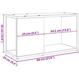 TV ormarić staro drvo 60x24x32 cm konstruirano drvo | shoptok.hr