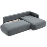 Makamii Prljavo plava sklopiva kutna garnitura (s desnim kutom/s ležaljkom) Hale – | shoptok.hr