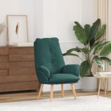  Udobna Fotelja Tamno Zelena Tkanina | shoptok.hr