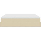  Otomanski okvir kreveta s madracima krem 160x200cm od tkanine | shoptok.hr