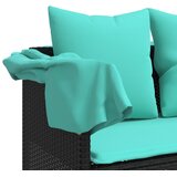  Ležaljka s jastucima crna? Poli ratan | shoptok.hr