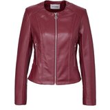 Orsay Burgundy women's faux leather jacket - Women's | ePonuda.com