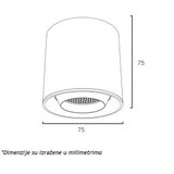 Dawn magnetic slim svetiljka led26 - YT80 6W 3000K 24° 48V dc crna | Eponuda.com