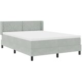  s opruga kutije Svijetlo siva 200 x 140 cm Baršun | shoptok.hr