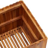  Vrtna posuda za sadnju od masivnog bagremovog drva 50x50x50 cm | Shoptok.si