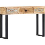 vidaXL Konzolna mizica 110x30x76 cm trden mangov les Cene