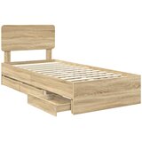  Krevetna konstrukcija s ladicama Sonoma hrast 90 x 200 cm | Eponuda.ba