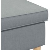  Stolica za noge Svjetlosiva 55 x 35 x 41 cm Poliester | shoptok.hr