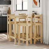  The Living Store Barska garnitura 5-delna trdna borovina - Barska Garnitura, (21459514) Cene