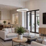  LED luster na sajli GALA LED/25W/230V, prečnik 50 cm, srebrne boje | Eponuda.com
