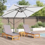 Roma Suncobran Bež 286 x 284 x 265 cm Aluminij i poliester | Eponuda.ba