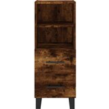  Komoda boja dimljenog hrasta 34 5x34x90 cm konstruirano drvo | shoptok.hr
