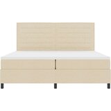  Krevet s box springom madracem i LED kremom 200x200 cm Tkanina | shoptok.hr