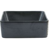 Nadgradni umivaonik crni pravokutni 46 x 35 5 x 13 cm keramički | shoptok.hr