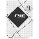 STREET Vložni listi A4, 40 listov, mali karo Cene