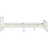  Posteljni okvir bel iz trdne borovine 180x200 cm | Shoptok.si