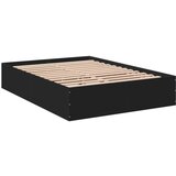  Okvir kreveta crni 120 x 200 cm od konstruiranog drva | shoptok.hr