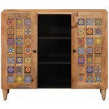  Kreveta s policom Prirodna 90 x 33 x 75 cm Čvrsto drvo manga | shoptok.hr